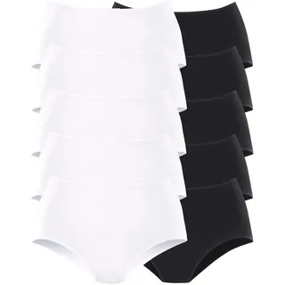 Goin Damen Slips Taillenslips von | 10 Stück (48/50, 5 x schwarz | weiß) - 48-50