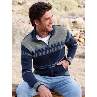 Witt Weiden Strickjacke in marine-gemustert | Gr.: 52