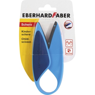 Eberhard Faber Faber 579951 Kinderschere für Links- und Rechtshänder, Mini Kids, Schere blau