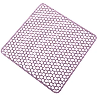 LOIRIIC Spülbecken-Schutzmatte,Zusammenklappbar rutschfeste SpüLbeckenmatte Silikon 34.5 * 34.5cm,Spülbeckenmatte Silikon Spülbeckeneinlage Eckig für Obst und Gemüse Schutz für Spülbecken Sink