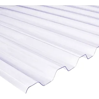 None PVC-Wellplatte Trapez 70/18 200 x 90 cm 0,8 mm klar