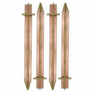 AMANKA Massiv XL 4 Stahl Erdnägel T-Profil Loch 300x25mm Zelt-Heringe für harte Böden