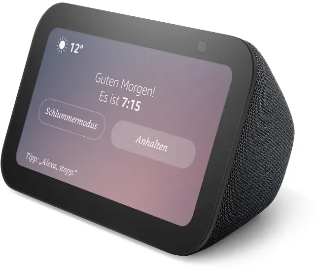 Amazon Echo Show 5 (3. Gen. 2023), anthrazit Kompakter smarter Touchscreen mit Alexa zum Steuern deines Smart Homes und mehr