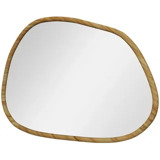 Homcom Wandspiegel, Glas, Kiefernholz