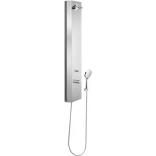 Schell V-Duschpaneel LINUS Inox DP-C-T-D-H El. THM, m Duschk. Comf., ES gebürstet