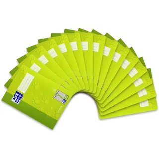 Oxford Schulheft A5, 16 Blatt, Lineatur 1, liniert, 15 Stück