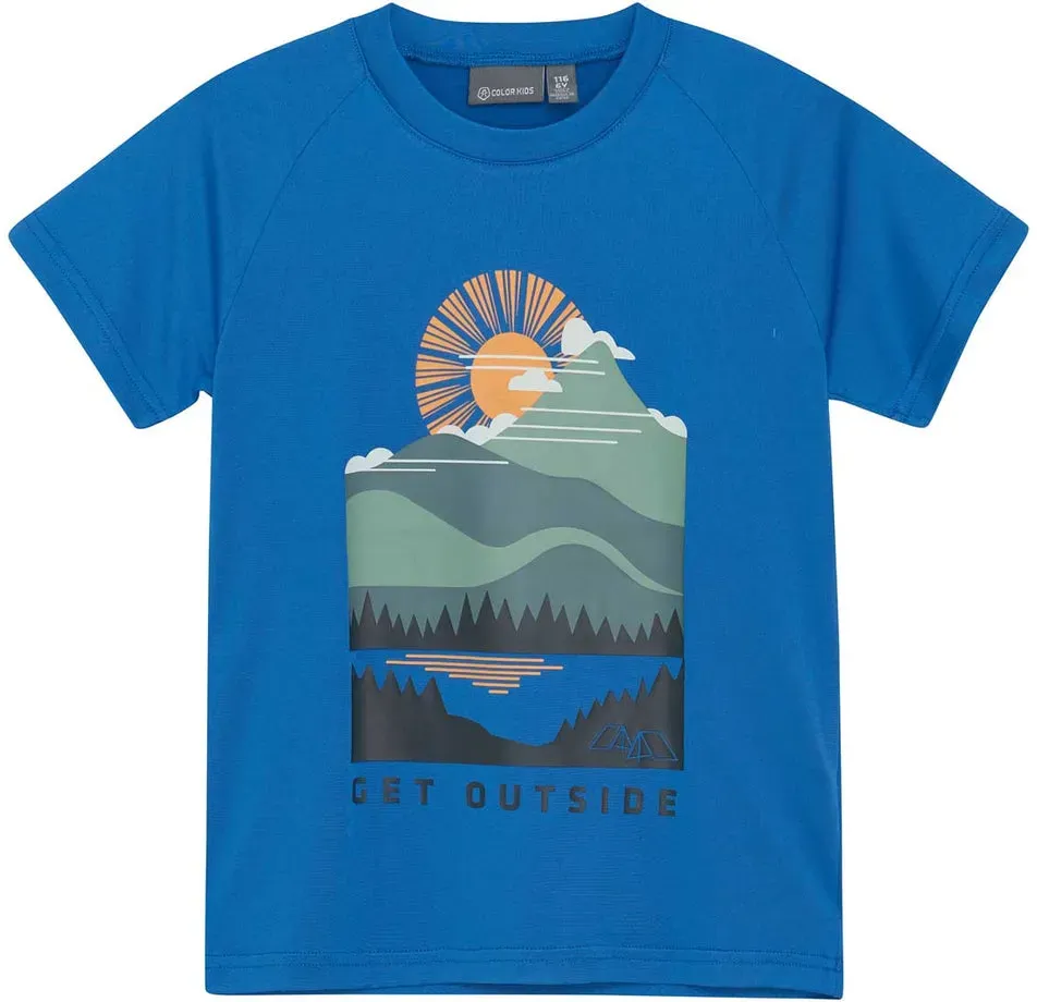 ColorKids Print T-Shirt Kinder - blau-7556 / 152
