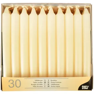 Papstar 30 STARPAK Kerzen creme