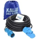 Kalle-das-Kabel Verlängerungskabel Camping, 25m, Schutzkontakt, CEE 230 V, 16 A, 2,5 mm2 außen IP44