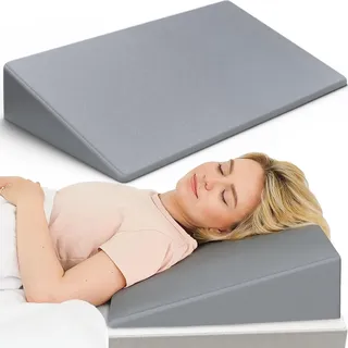 DYNMC You Keilkissen Bett 90 x 45cm - Test SEHR GUT - Oeko TEX Zertifiziert - Reflux Matratzenkeil - Kissen bei Beschwerden im Nacken und Rücken - Erhöhung beim Schnarchen
