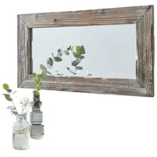 Home-trends24.de Spiegel Wandspiegel shabby chic Hängespiegel Wanddeko Holzrahmen