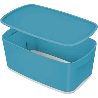 kleine Aufbewahrungsbox mit Deckel, Blau,