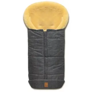Heitmann-Felle Premium Lammfellfußsack grau-meliert