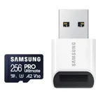 Samsung PRO Ultimate 256 GB microSD-Speicherkarte mit USB-Kartenleser