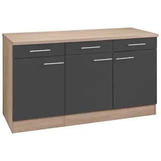 OPTIFIT Unterschrank »Kalmar«, Breite 150 cm, mit viel Stauraum, grau