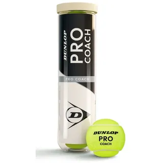 Dunlop Tennisball Pro Coach - für Coaching und Trainingseinheiten (1x4er Dose)