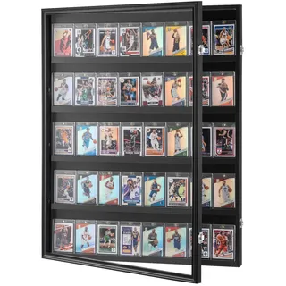 Vevor Vitrine für Sportkarten 61,7 x 77,5 x 5,5 cm Schwarz
