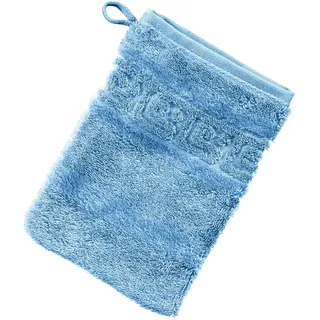 Waschhandschuh 16 x 22 cm mittelblau