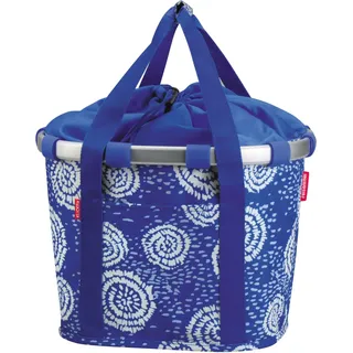 KLICKfix Bikebasket batik strong blue