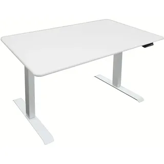 Home Deluxe Höhenverstellbarer Schreibtisch LUMINA Weiß