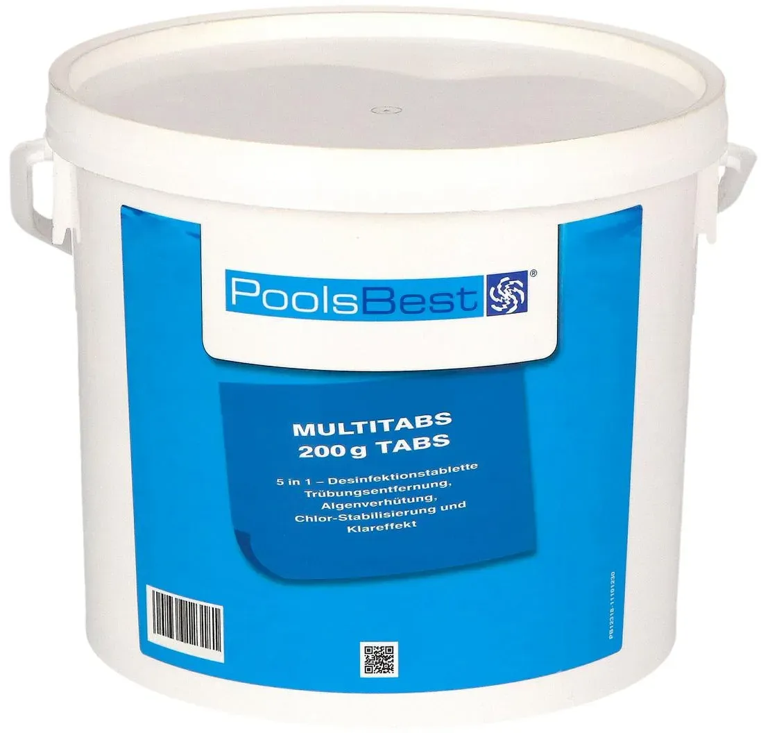 5 kg - PoolsBest® Chlor Multitabs 5 in 1, 200 g Tabs