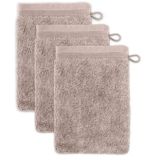Waschhandschuh 15 x 20 cm cashmere 3 St.