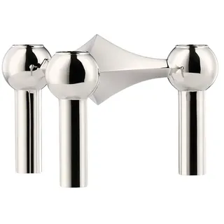 Stoff Nagel - Kerzenhalter, Chrom