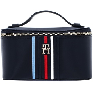 Tommy Hilfiger Damen Poppy Vanity Case Corp Handtasche, Blau, Einheitsgröße, Space Blue, Tek Beden, Lässig