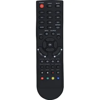 Infratex Fernbedienung fur JTC D-LED TV4032DTT DLE-315M1S-D D-LED TV4050TT Neu - Schwarz