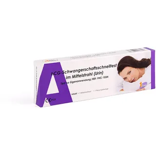 1x Alltest hCG Schwangerschaftstest - Mittelstrahl