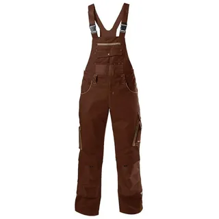 Fortis H-Latzhose 24, braun/beige,Gr.110