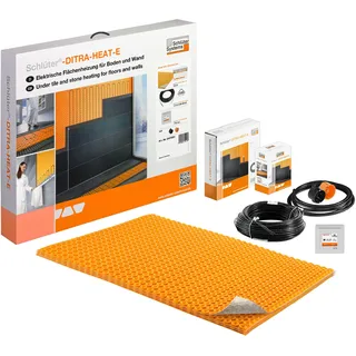 Schlüter Systems DITRA-HEAT-E-DUO-WS Beheizung und Temperaturregler - Komplett-Set Wand entkoppelte Fläche 3,1 m2 / beheizte Fläche 2,6 m2