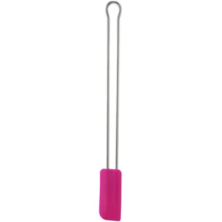 Rösle Teigschaber Pink Charity Edition, Teigspachtel als Back- und Kochhelfer, strapazierfähiges Silikon, 26 cm, Edelstahl 18/10, -30°C bis +230°C, Spülmaschinengeeignet