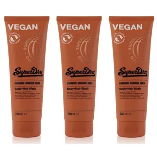 ✅ Superdry Herren Duschgel & Shampoo Cedarwood  Mandarin Amber Duft 3x 250ml ✅