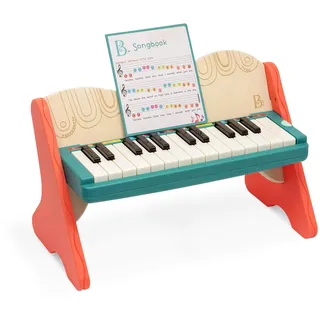 B. toys Spielzeug Klavier aus Holz mit Liederbuch, Piano Holzspielzeug, Musikspielzeug, Musikinstrument zum Klavier spielen lernen für Kinder ab 3 Jahren