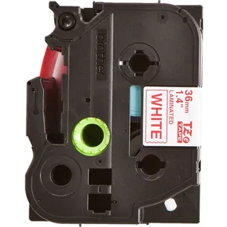 Brother TZe-262 36mm weiß auf rot