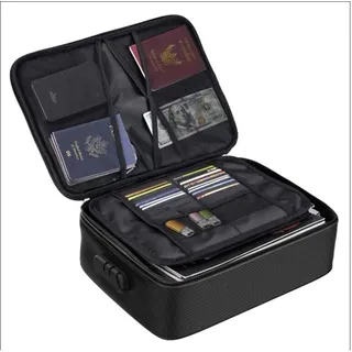 KH-Security 370217 BIG Feuerfeste Dokumententasche feuergeschützt, wasserdicht Zahlenschloss