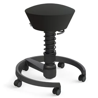 aeris Swopper – Ergonomischer Hocker – Bürohocker höhenverstellbar – Vielseitiger Schreibtischstuhl für einen gesunden Rücken – Bürostuhl mit Rollen, Feder Standard