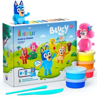 Hey Clay Bluey & Friends-Set 15 Dosen Modelliermasse