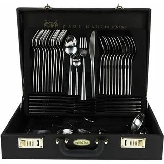 Karl Hausmann 72tlg Set Tafelbesteck Besteckset Lena, poliertes Silber, Edelstahl