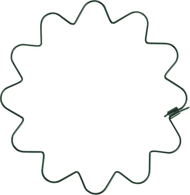 Pflanzenstütze Staudenhalter rund 25cm Stützring für Blumen Gemüse Kletterpflanzen Pflanzenhalter wellenförmig Schutz vor Umknicken TYRP5F25