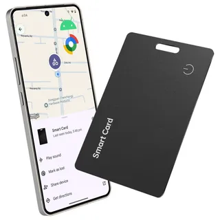 Reyke Slim Wallet Tracker Karte für Android – ultradünner Bluetooth Smart Tag, kabellos wiederaufladbar, IP68 wasserdicht für Geldbörse und Gepäck