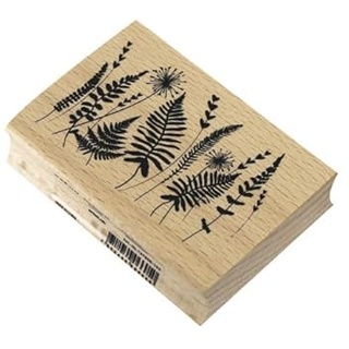 Artoz Stempel – Holzstempel – „Farnwiese“ – 70 x 50 mm – Motivstempel zum Kartenbasteln für Einladungen, Geburtstag, Grüße