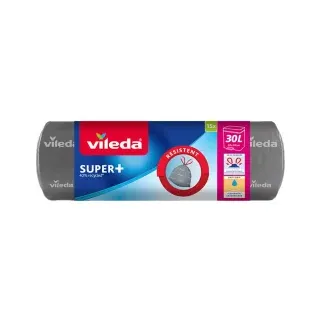 Vileda Müllbeutel SUPER+ 30,0 l grau, 15 St.