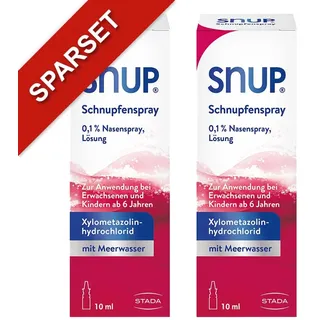 SNUP Schnupfenspray 0,1% Nasenspray mit Meerwasser und Xylometaz