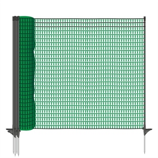 VOSS.farming 20m Premium Universal Begrenzungszaun, Campingzaun, Hundezaun, Teichschutz, 80cm, 12 Pfähle
