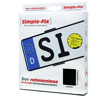 UTSCH SIMPLE FIX Kennzeichenhalter Rahmenlos für Zwei DE Auto Nummernschilder STVZO
