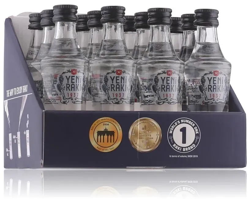 Yeni Raki Original 1937 Miniaturen 45% Vol. 12x0,05l