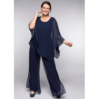 Sheego Klassische Bluse Tunika . blau 54 EU