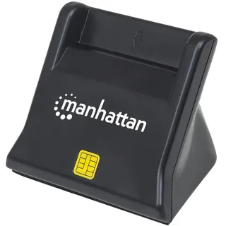Manhattan USB Smart/SIM Card Reader mit Standfuß